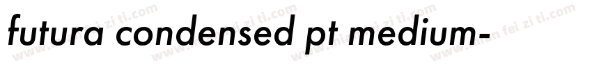 futura condensed pt medium字体转换